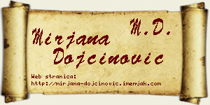 Mirjana Dojčinović vizit kartica